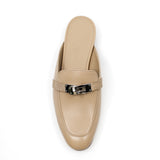 thumbnail mule femme oz beige with lizerd #35 - L'UXE LINK