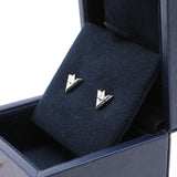 thumbnail earring v with triangle wg diamond rrp 5420 - L'UXE LINK