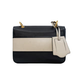 thumbnail bee mix color flap bag with fabric strap - L'UXE LINK