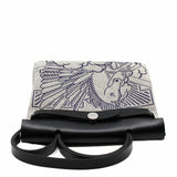 thumbnail herbag 31cm horse blue with black phw D stamp - L'UXE LINK