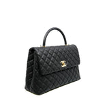thumbnail large coco handle in caviar black ghw seri 30