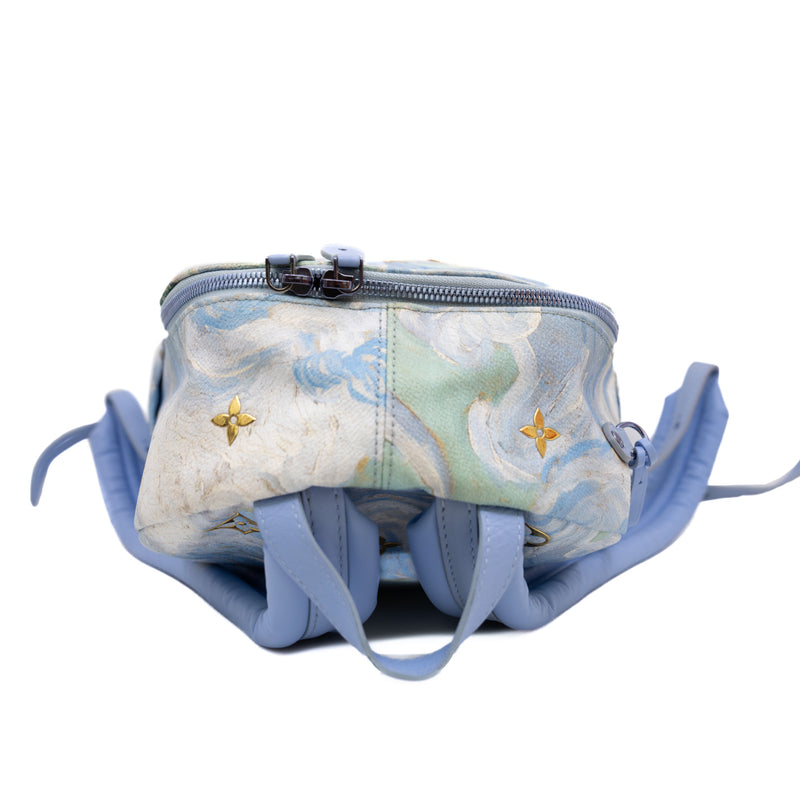 LOUIS VUITTON JEFF KOONS VAN GOGH PALM SPRINGS BACKPACK MONOGRAM MULTICOLOUR GHW