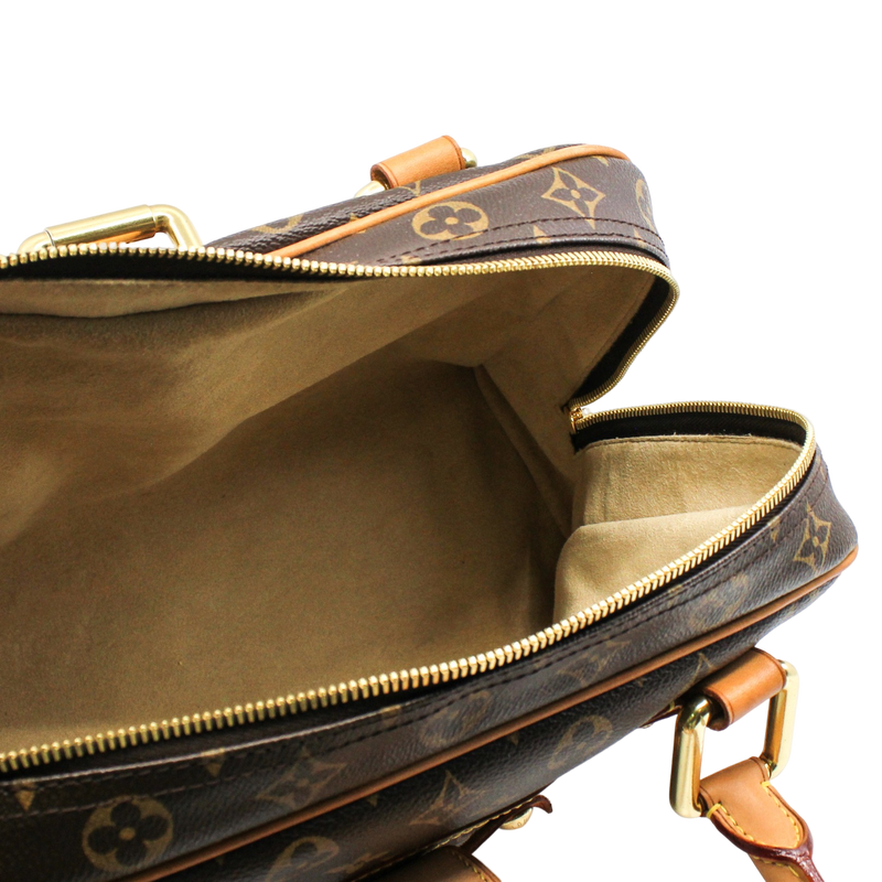 MANHATTAN tote zippy monogram ghw - L'UXE LINK
