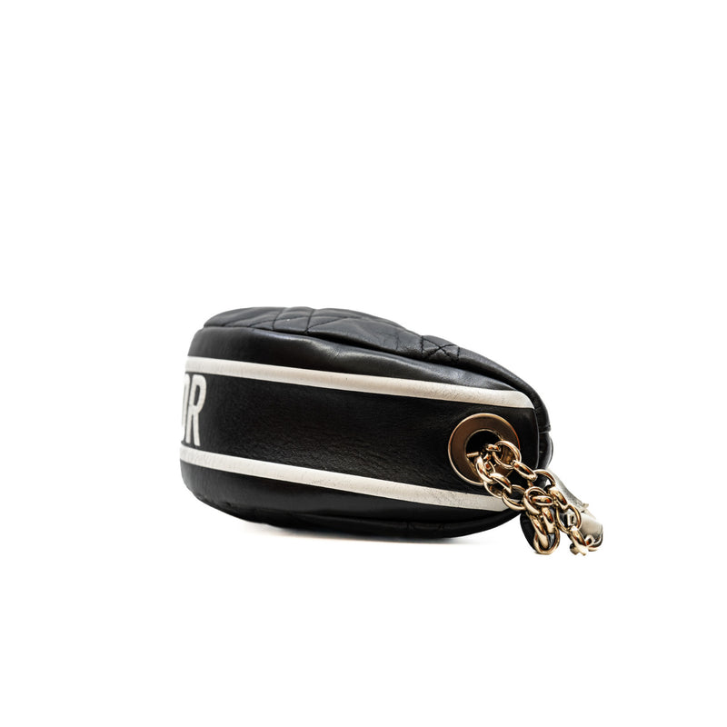Medium Black Lambskin Cannage Dior Vibe Hobo Bag GHW - L'UXE LINK