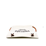thumbnail Aline grooming bag in canvas craie/ gold