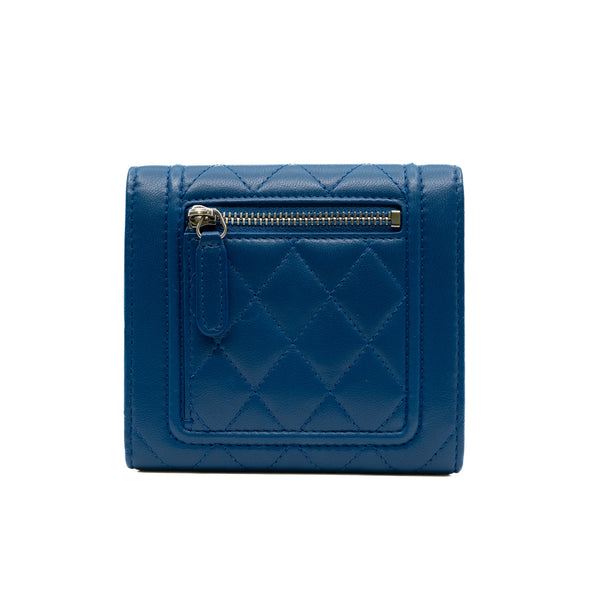 wallet in blue mix hot pink lambskin phw seri 24