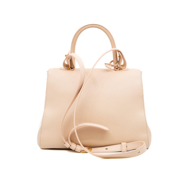 Brillant MM Calfskin Leather In Beige Pink RGHW With Strap