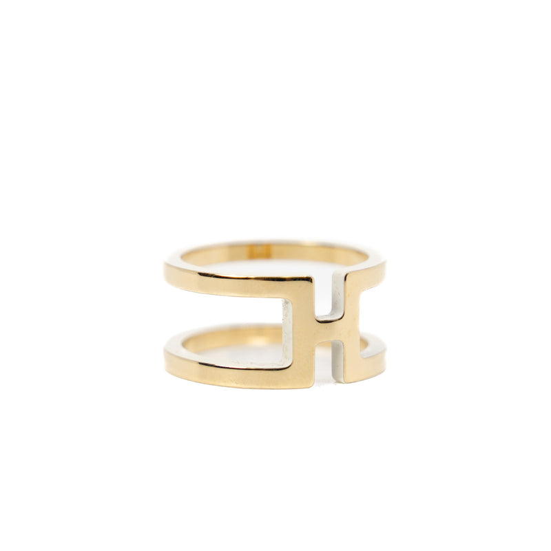 H En Rond Scarf 90 Ring In Lacquered Permabrass - L'UXE LINK