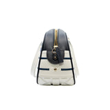 thumbnail large zip bowling bag printed star navy/white leather Ghw