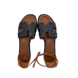 thumbnail santorini sandals in denim size 37