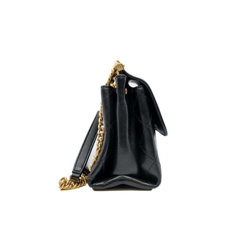 flap bag in lambskin black ghw 2018