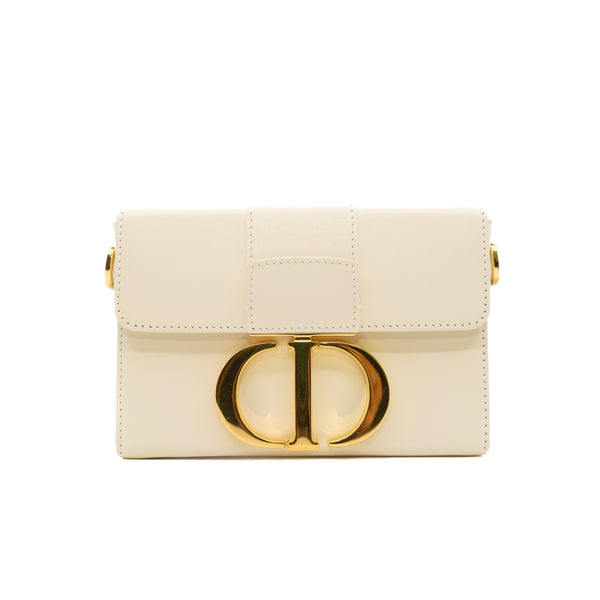 30 Montaigne White Box Leather Crossbody Bag GHW - L'UXE LINK