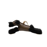 thumbnail Buddy charm in Shearing/ lambskin noir/ chocolat/ etoupe