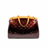 thumbnail brea handbag in patent monogram leather red ghw 2011