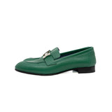 thumbnail paris loafer in green silver  buckle#35