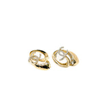 thumbnail Copper double letters earring