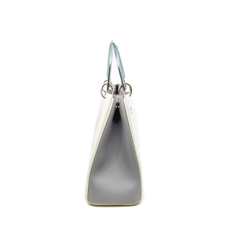 medium issimo in white &light purple calfskin leather with strap phw 2015