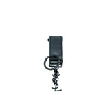 thumbnail leather keychain in black