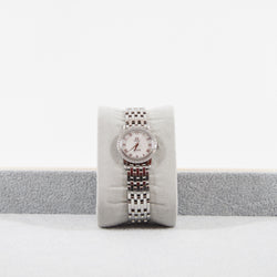 21mm white MOP diamond steel #90121805 - L'UXE LINK