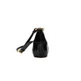 thumbnail 2002 leather shoulder bag in shinny black