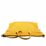 thumbnail Convertible Flat Zip Tote Intrecciato Nappa Large Leather Yellow - L'UXE LINK