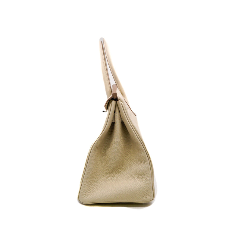 birkin 30cm in togo craie stamp Z PHW