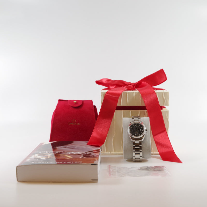lady watch 28mm gray dial steel - L'UXE LINK