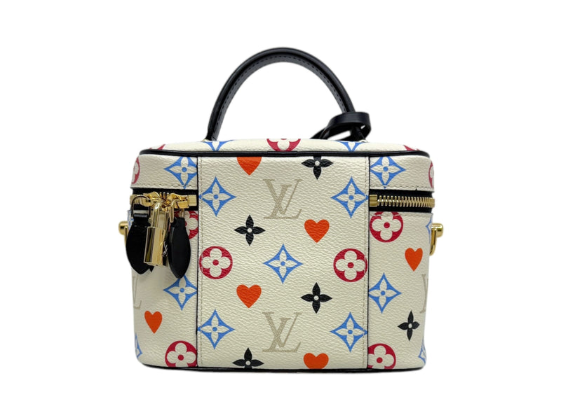 Vanity Bag Multicolor In White/Black With Chain GHW 2020 - L'UXE LINK