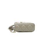thumbnail small lady d-joy in beige calfskin #23 light ghw