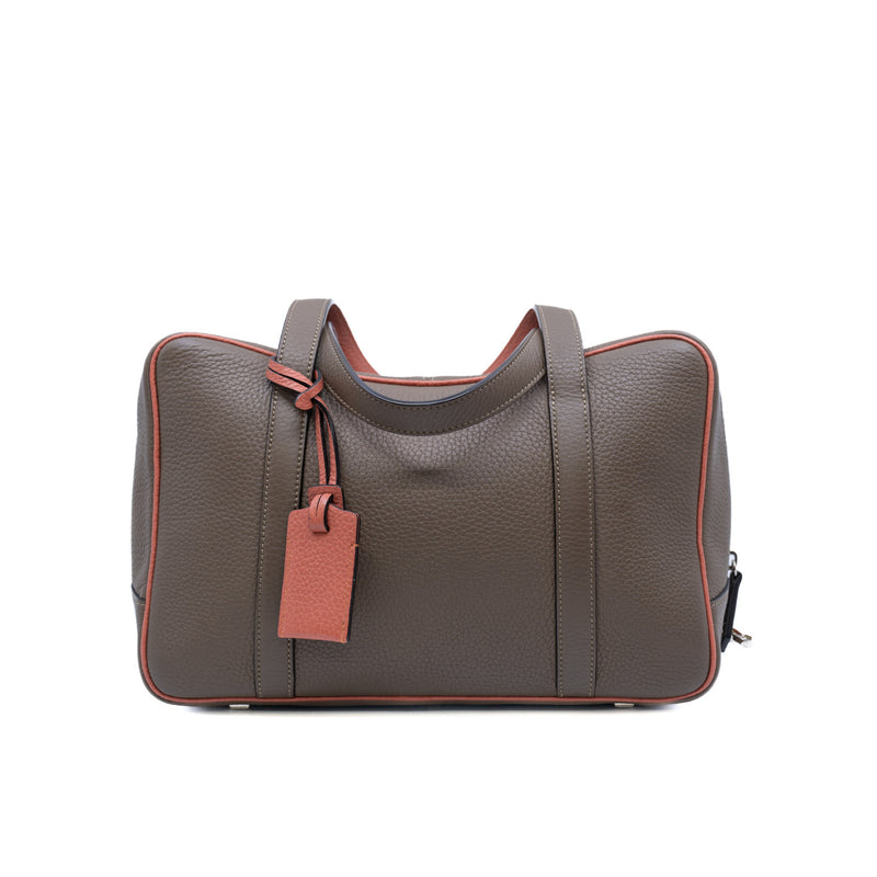 moynat  limousine shoulder bags in brown/peach pink