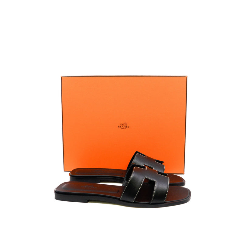 Oran sandal noir calfskin #38