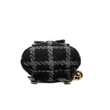 thumbnail duma backpack in black& grey tweed ghw #H43xxxx