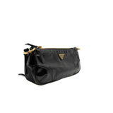 thumbnail 2002 leather shoulder bag in shinny black