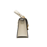 thumbnail small sylvie with top handle in white leather ghw