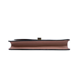 thumbnail valextra iside peonia clutch with chain in leather pink ghw