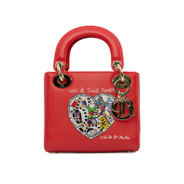 mini dior red color with heart - L'UXE LINK