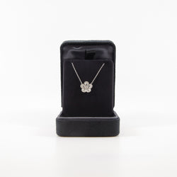 flower pandent pt950 necklace diamonds - L'UXE LINK