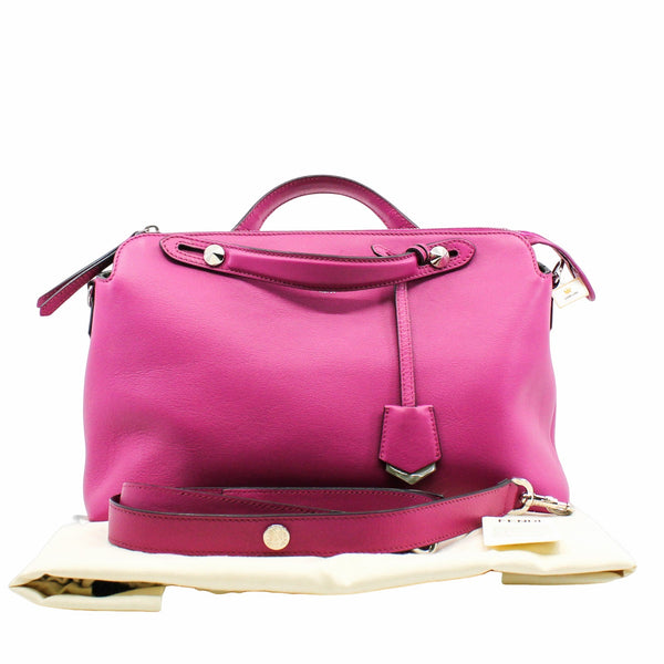 By The Way Satchel Large Calfskin Rose Pink