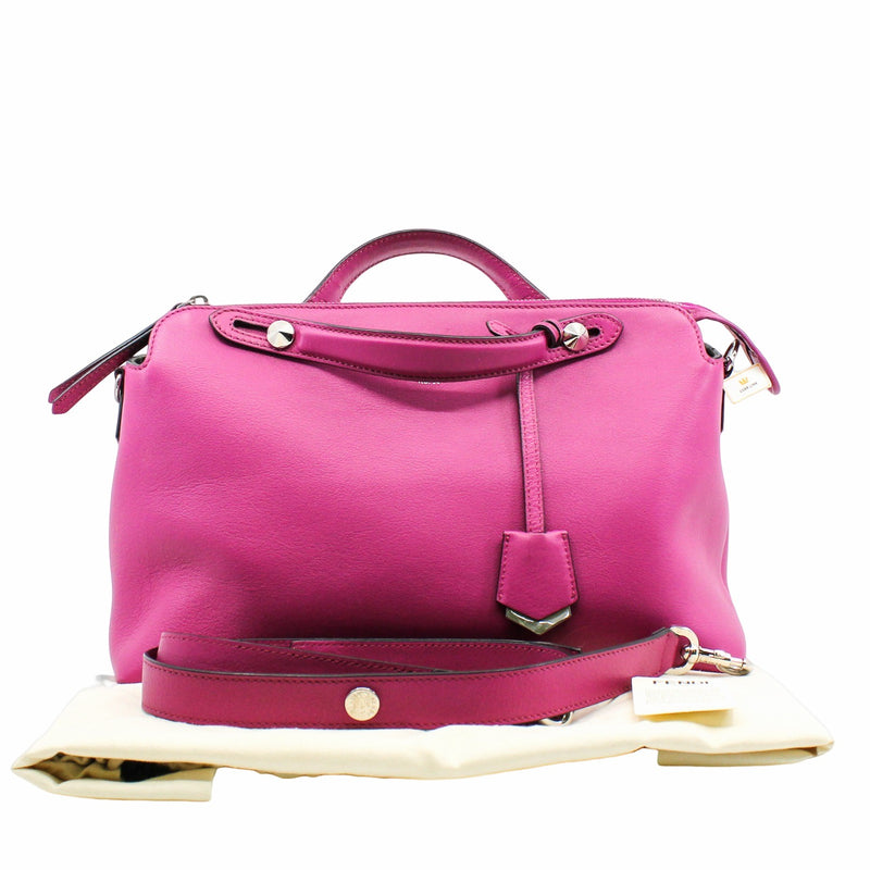 By The Way Satchel Large Calfskin Rose Pink - L'UXE LINK