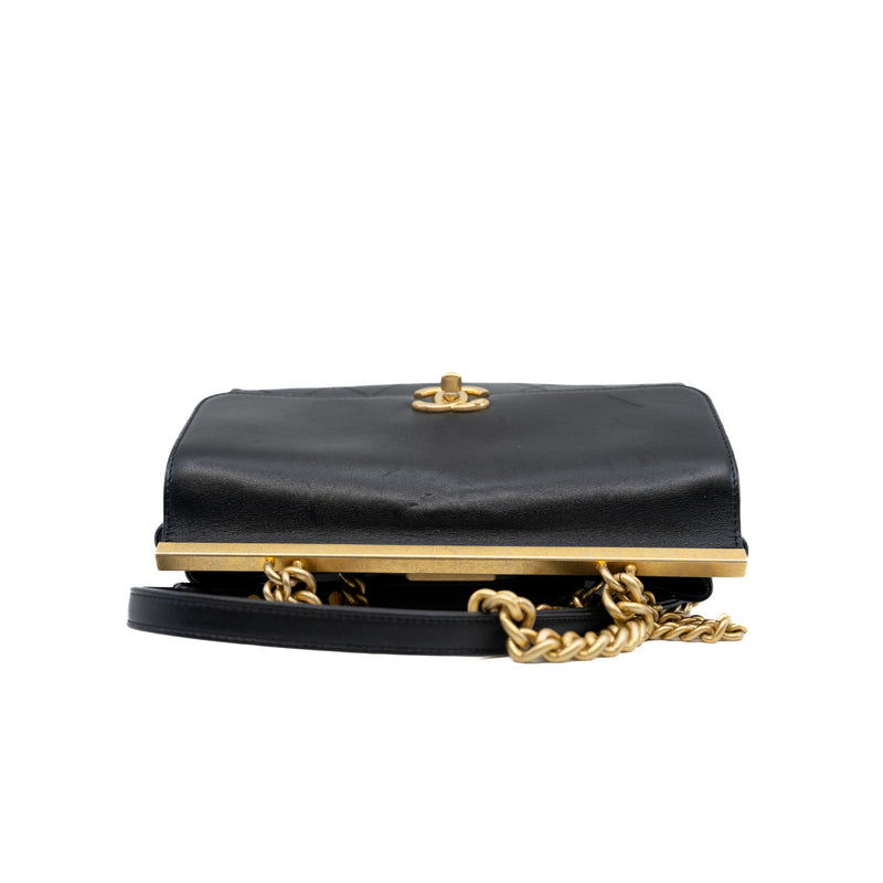 flap bag in lambskin black ghw 2018