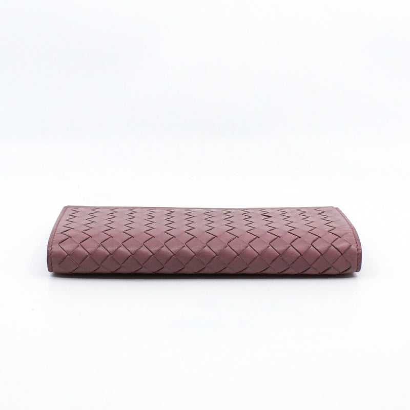 long wallet leather pink - L'UXE LINK