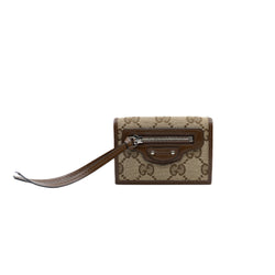 Gucci Balenciaga Collaboration Brown/Beige GG Canvas The Hacker Project Trifold Compact Wallet - L'UXE LINK