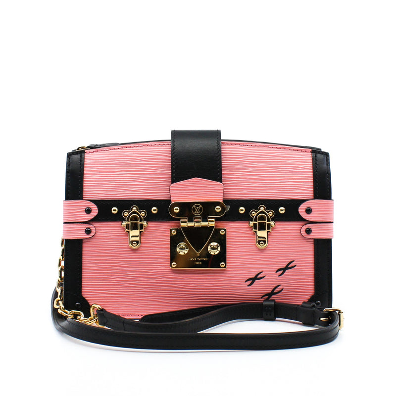 Trunk Clutch Pink Epi Leather Rose Ballerine GHW - L'UXE LINK