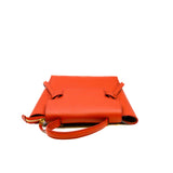 thumbnail small belt bag in red leather ghw
