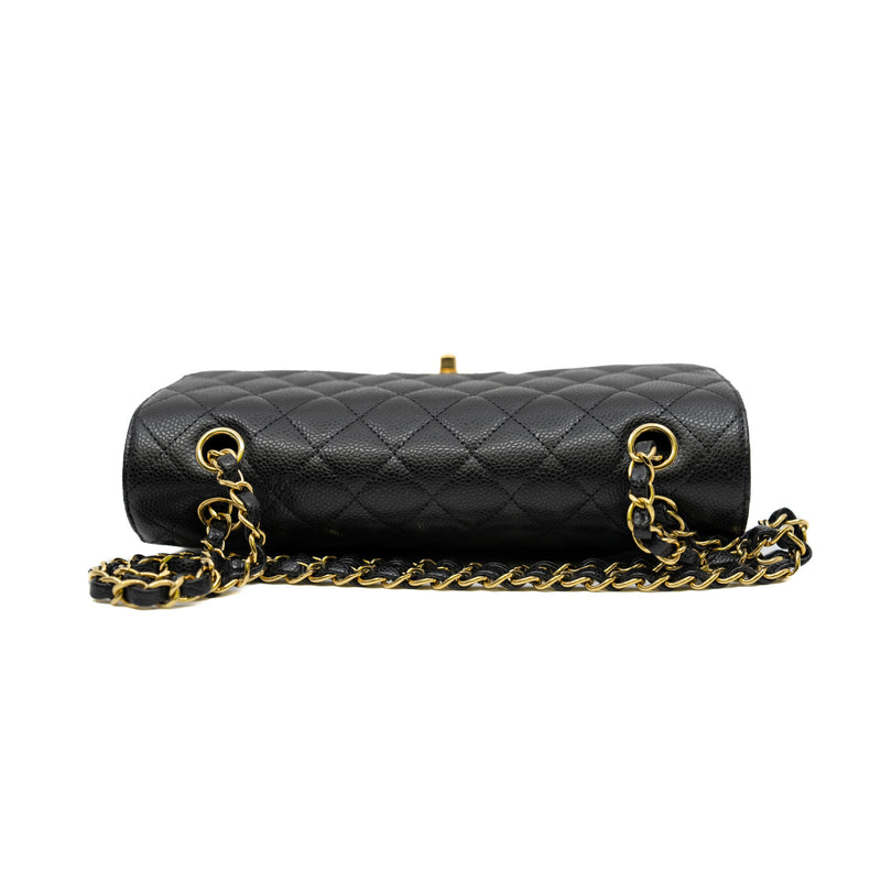 medium cf in caviar black ghw microchip #UNA1XXXX