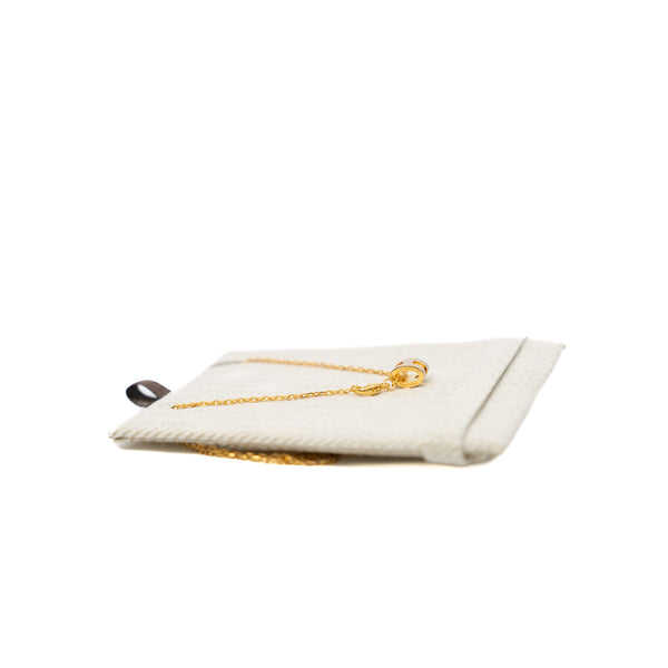 Mini Pop H Necklace In Marron Glace Lacquer Yellow Gold-Plated Pendant - L'UXE LINK