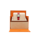 thumbnail heure H watch 25mm small model in red ccd with diamond