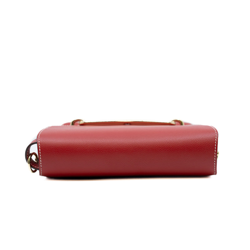 Roulis 24cm in evercolor Leather Red GHW Stamp C - L'UXE LINK
