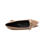 thumbnail ballerines douce suede Nude loafer #37.5