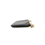 thumbnail snake clutch chain bag in black  ghw